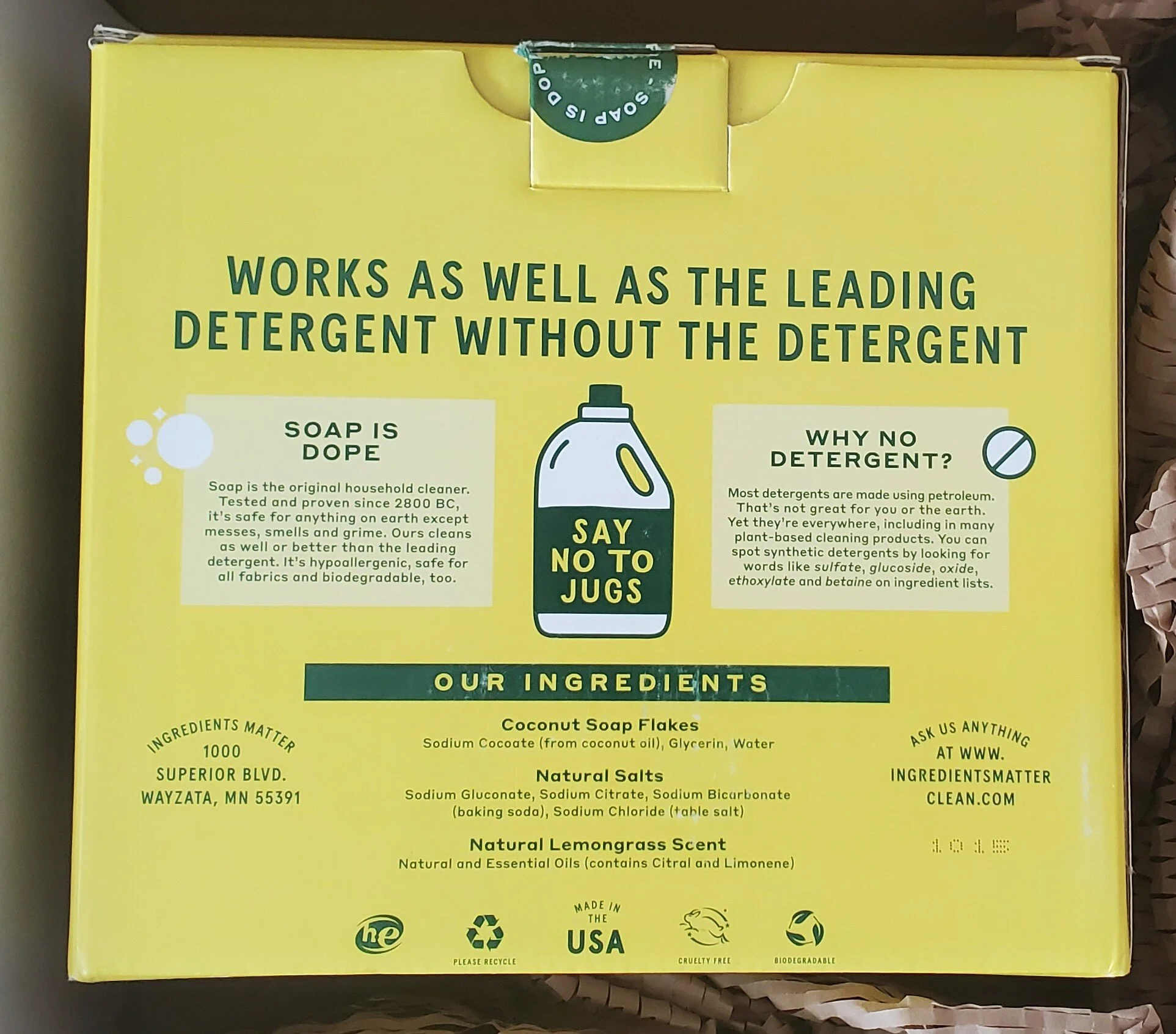 Ingredients Matter in Lemongrass we did a lot of laundry with